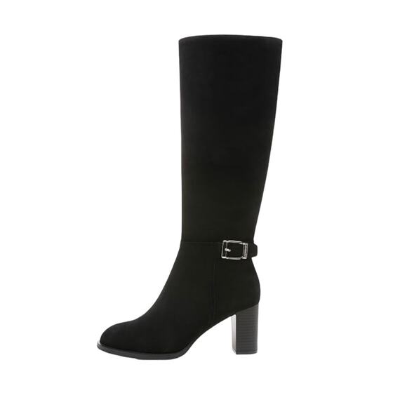 Giani Bernini Women's Lennoxx Memory Foam Tall Heeled Boots Black Size 5 1/2 - Picture 2 of 3